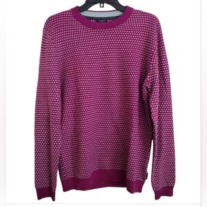 Ted Baker Malttea Pink Purple Wool Blend Sweater Size 3 (Medium)